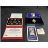 Image 1 : UK QUEEN ELIZABETH II 70TH BIRTHDAY SILVER COIN AND 1999 UK PROOF SET