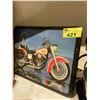 Image 2 : HARLEY DAVIDSON CLOCK, BEV DOOLITTLE PRINT AND ELVIS, JAMES DEAN AND MARILYN MONROE PRINT
