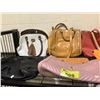 Image 2 : ASSORTED ITEMS INCLUDING; BAGS, SHOES, HAT, BELT & UMBRELLA
