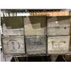 Image 3 : RACK OF VINTAGE WOOD CRATES (RACK NOT INCLUDED)