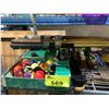 Image 2 : ASSORTED BILLIARDS EQUIPMENT INCLUDING; BALLS, CUES, CUE RACK, FELT & MORE