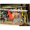 Image 2 : 2 PALLETS OF ASSORTED ITEMS INCLUDING; SIDING ROLLS, TARP, SAFETY CONES, FLOORING UNDERLAY & MORE