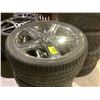 Image 2 : 4 ASSORTED TIRES (PIRELLI & DUNLOP) ON GIOVANNA 18" STAINLESS STEEL RIMS