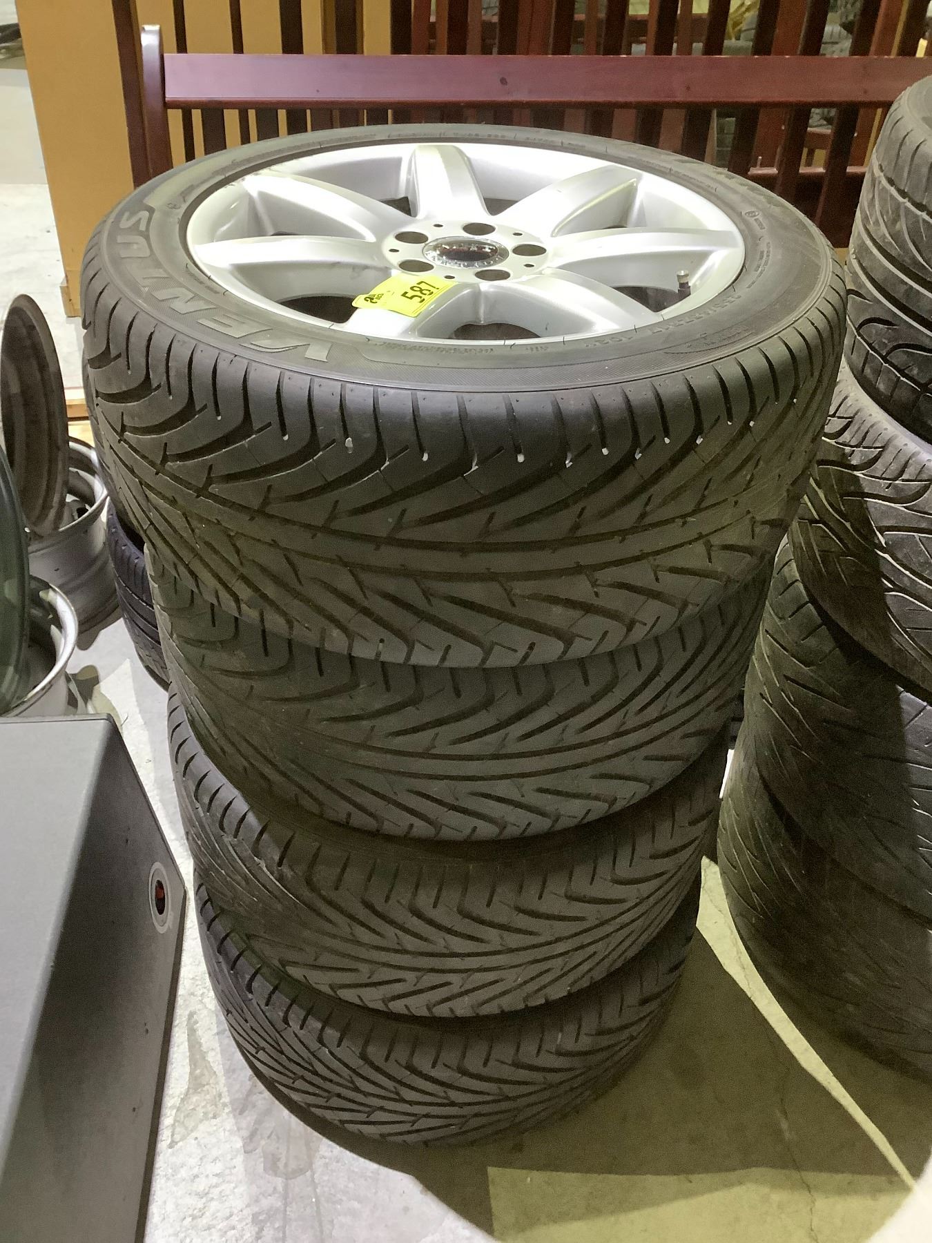 Mht Rimds 4 VENTUS SPORT K104 225/45 ZR 17 TIRES ON MHT RIMS - Able Auctions