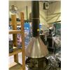 Image 2 : WOOD LOG FREE STANDING FIREPLACE WITH FIRE GUARD & CHIMNEY