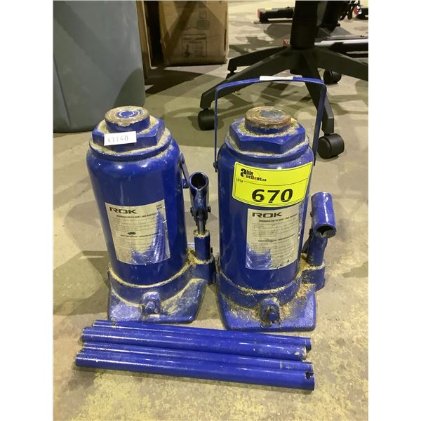 2 ROK 32 TON BOTTLE JACKS