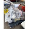 Image 2 : PALLET OF ASSORTED ITEMS INCLUDING; CUT OFF SAW, COMMERCIAL HEATER, COIL NAILS & MORE