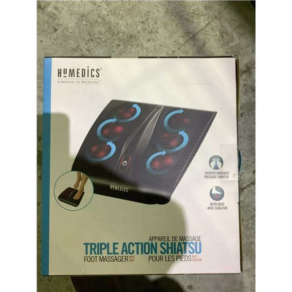 HOMEDICS TRIPLE ACTION SHIATSU FOOT MASSAGER WITH HEAT