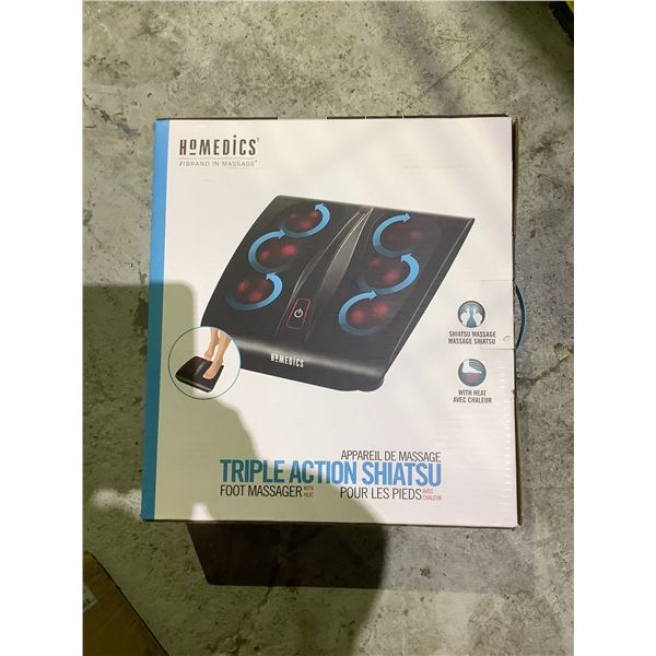 HOMEDICS TRIPLE ACTION SHIATSU FOOT MASSAGER WITH HEAT