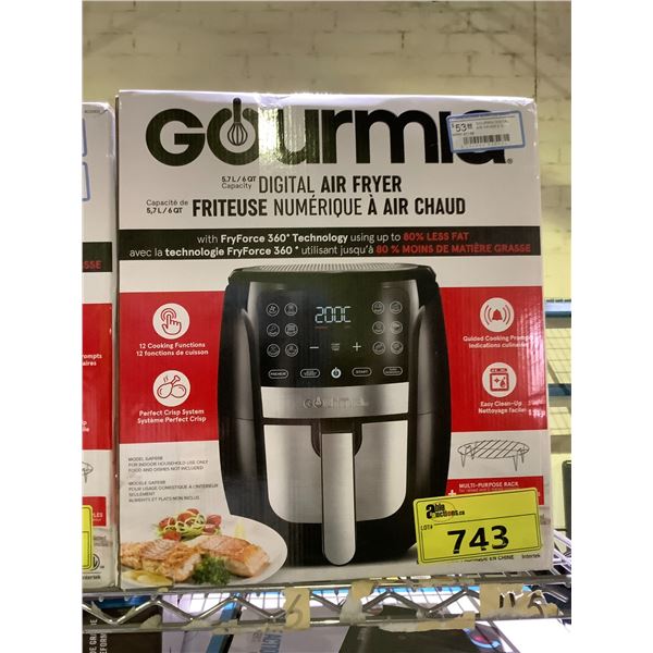 GOURMIA 6 QT DIGITAL AIR FRYER