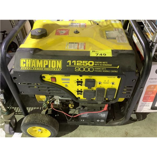 CHAMPION 11250 WATTS GAS GENERATOR