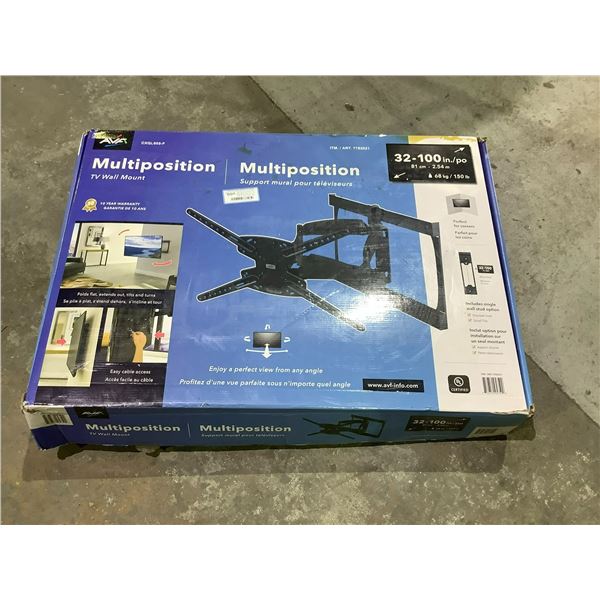 AVF MULTIPOSITION TV WALL MOUNT 32-100"