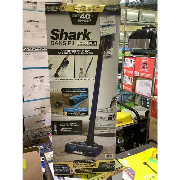 SHARK CORDLESS PET PLUS VACUUM