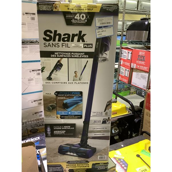 SHARK CORDLESS PET PLUS VACUUM