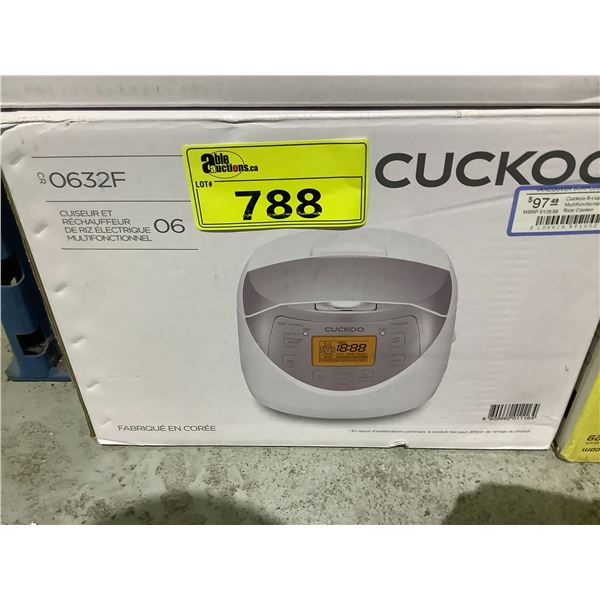 CUCKOO MULTI FUNCTIONAL ELECTRIC RICE COOKER MODEL 0632F
