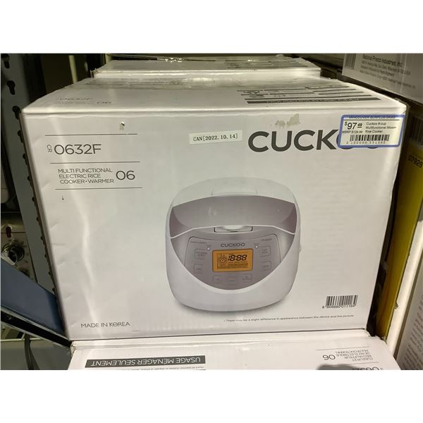 CUCKOO MULTI FUNCTIONAL ELECTRIC RICE COOKER MODEL 0632F