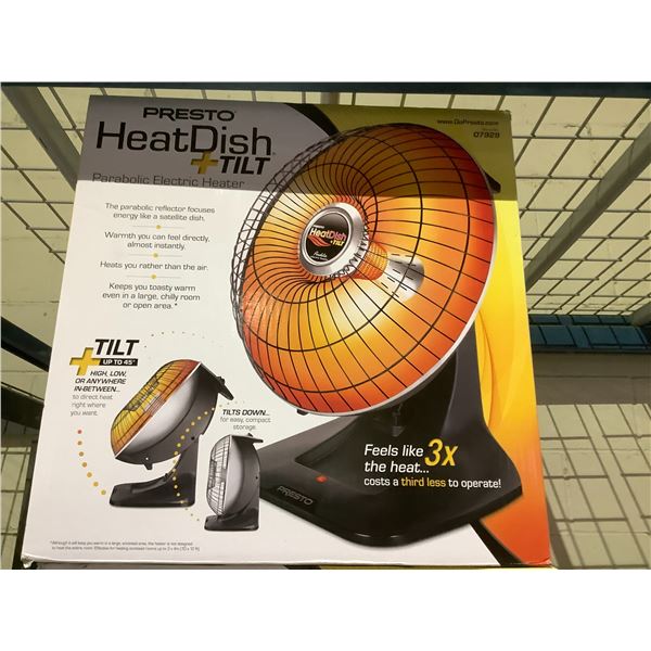 PRESTO HEATDISH + TILT PARABOLIC ELECTRIC HEATER