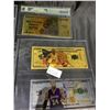 Image 8 : 19 GOLD FOIL NOTES INCLUDING; DONALD TRUMP, GEORGE WASHINGTON, ABRAHAM LINCOLN & KOBE BRYANT & 3