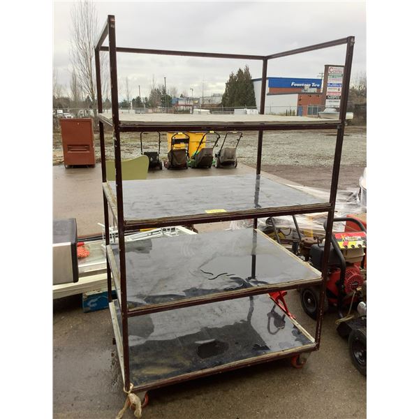 4 TIER ROLLING RACK - Able Auctions