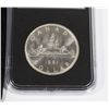 Image 2 : 1961 CANADA SILVER DOLLAR,COMES IN RECTANGULAR