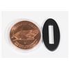 Image 1 : 1-OZ FINE COPPER MEGALODON SHARK ROUND