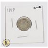 Image 1 : 1919 CANADA 10CENT G-VG(G-8)  92.5% SILVER