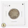 Image 1 : 1872 H CANADA 25CENT GOOD(G-4) 92.5% SILVER