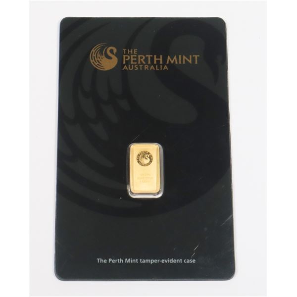 1 GRAM GOLD BAR (PERTH MINT)