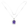 Image 3 : Natural Unheated Purple Amethyst Necklace