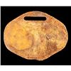 Image 2 : Brass Luggage Tag NY to SAN Fo via Panama #2475 [153317]
