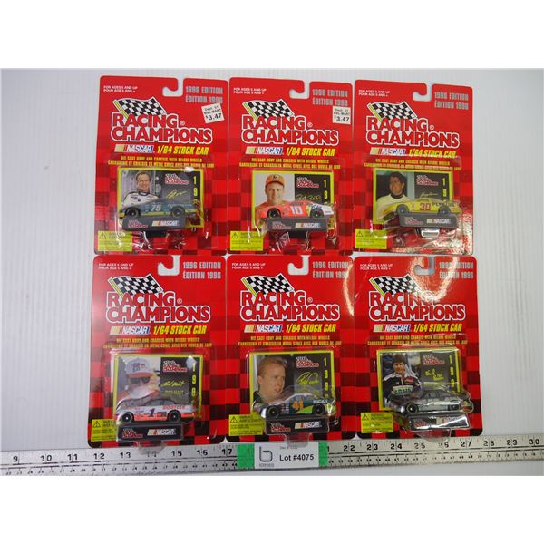 (6) Racing Champions Cars 1996 Edition 1:64 (new)