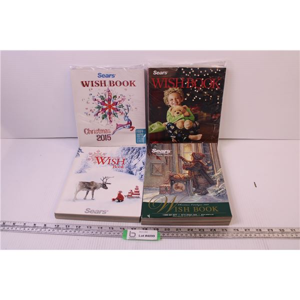 (4) Sears Wish Book - 2 are NOS