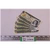 Image 1 : (5)1973 Canadian $1 Bills w/ Sequential Serial Numbers