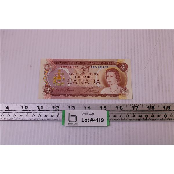 1974 Canadian $2 Bill