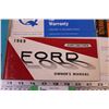 Image 2 : 1969 Ford Owner’s Manual, Car Service Specifications + Assorted Papers