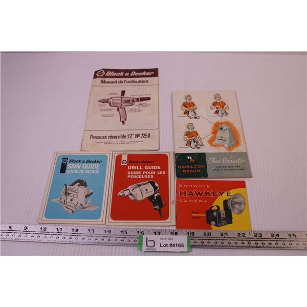 (5) Assorted Household Manuals