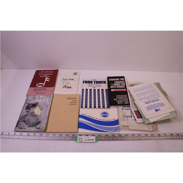 (6) Assorted Car Manuals + Misc Papers