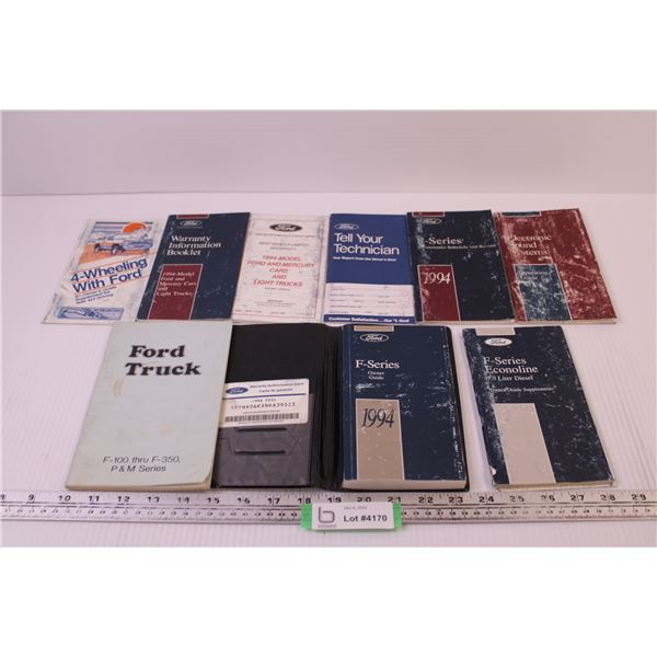 (9) Assorted Ford Truck Info Booklets