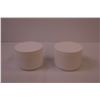 Image 2 : (25) 8oz White Double Walled Cosmetic Jars w/ Lids