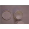 Image 3 : (25) 8oz White Double Walled Cosmetic Jars w/ Lids