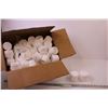 Image 1 : (57) 4oz White Double Walled Cosmetic Jars w/ Lids