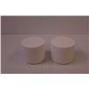 Image 2 : (57) 4oz White Double Walled Cosmetic Jars w/ Lids
