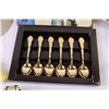 Image 2 : Set of 6 Scandia Guld -Gold Plated Spoons, (7) Egg Cups, (2) Candle Shades w/3 Holders +Misc