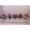 Image 1 : (5) Dominion China Collectible Hockey Themed Plates w/ 5 Stands and Certificates