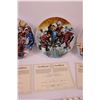 Image 5 : (5) Dominion China Collectible Hockey Themed Plates w/ 5 Stands and Certificates