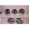 Image 1 : (5) Dominion China Collectible Hockey Themed Plates w/ 3 Stands and Certificates