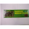Image 3 : (3) Sealed Boxes of Carved Horse Team