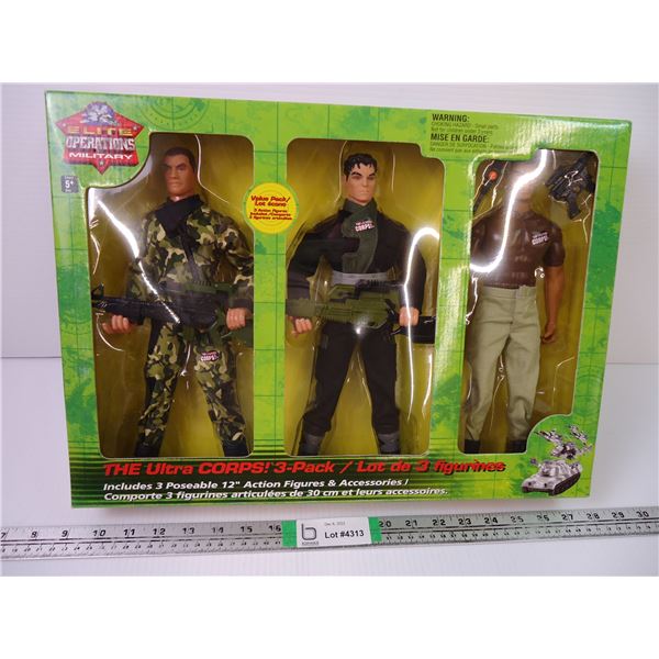 Elite Operations- The Ultra Corps! 3 Pack 12” action figures (NIB)