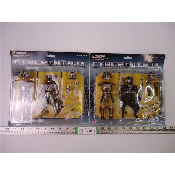 (2) Cyber-Ninja Toy Sets (new)