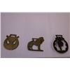 Image 5 : (3) Horse Brass Drawer Handles